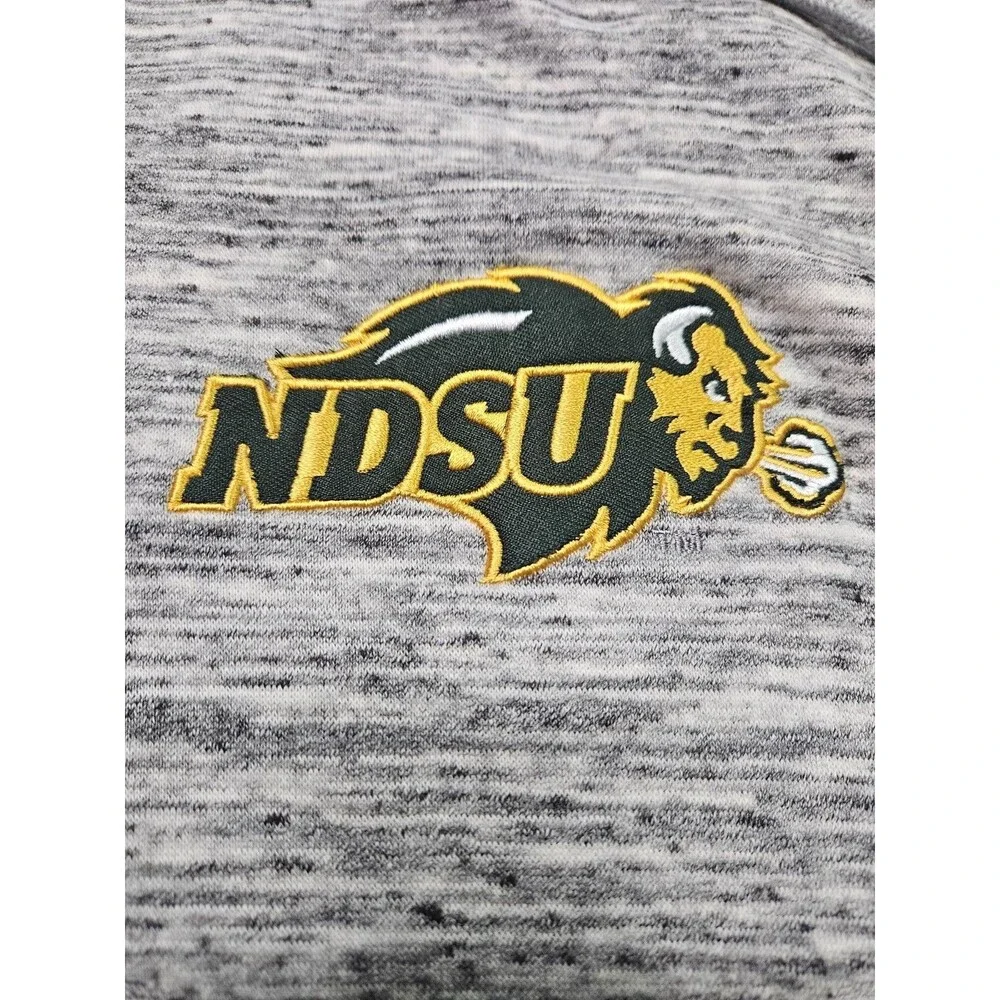 NDSU Bison Franchise Club NCAA Full Zip Hoodie Jacket Heather Gray Size XXXL NWT